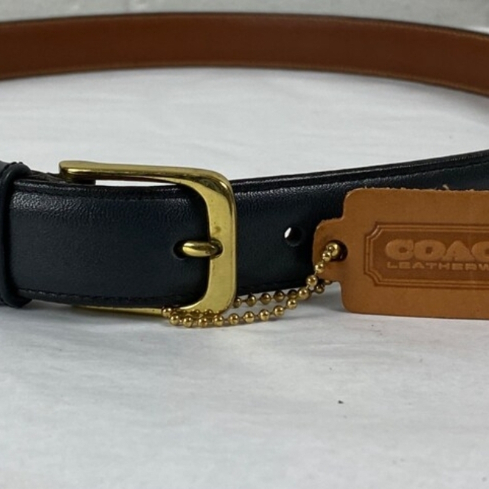 Coach Black and Brown Leather Belt Bag